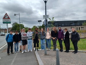 Studenti Gymnázia Turnov v ulici generála Lišky v Dunkerque, Francie 2024